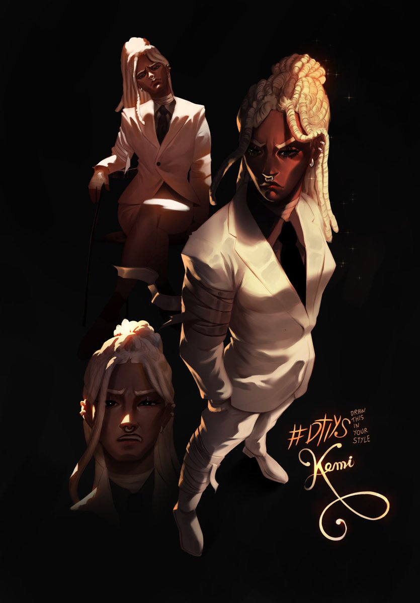csarmarqs's tweet image. Achei que a Kemi ficaria estilosa de terno e tava certo 👍
Como comemoração por 8000 seguidores no insta quis deixar como #drawthisinyourstyle também, quem tiver interesse de participar &amp;lt;3 &amp;lt;3 

#hexatombe #ordemparanormal #ordemparanormalfanart