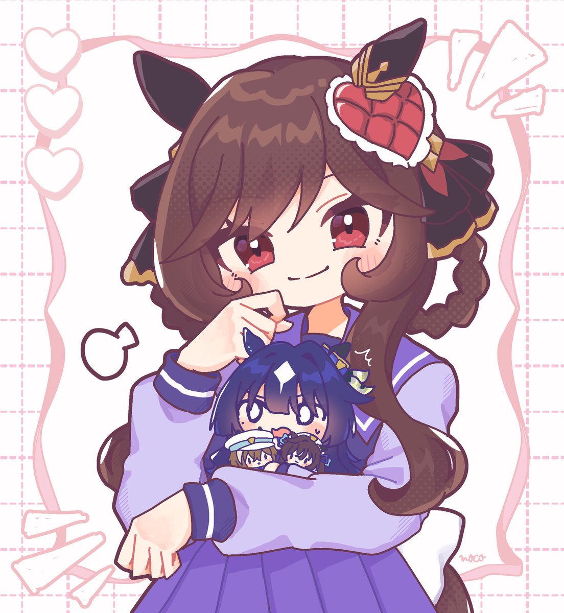 mch_m0n0's tweet image. 可愛らしい、の連鎖  #ウマ娘