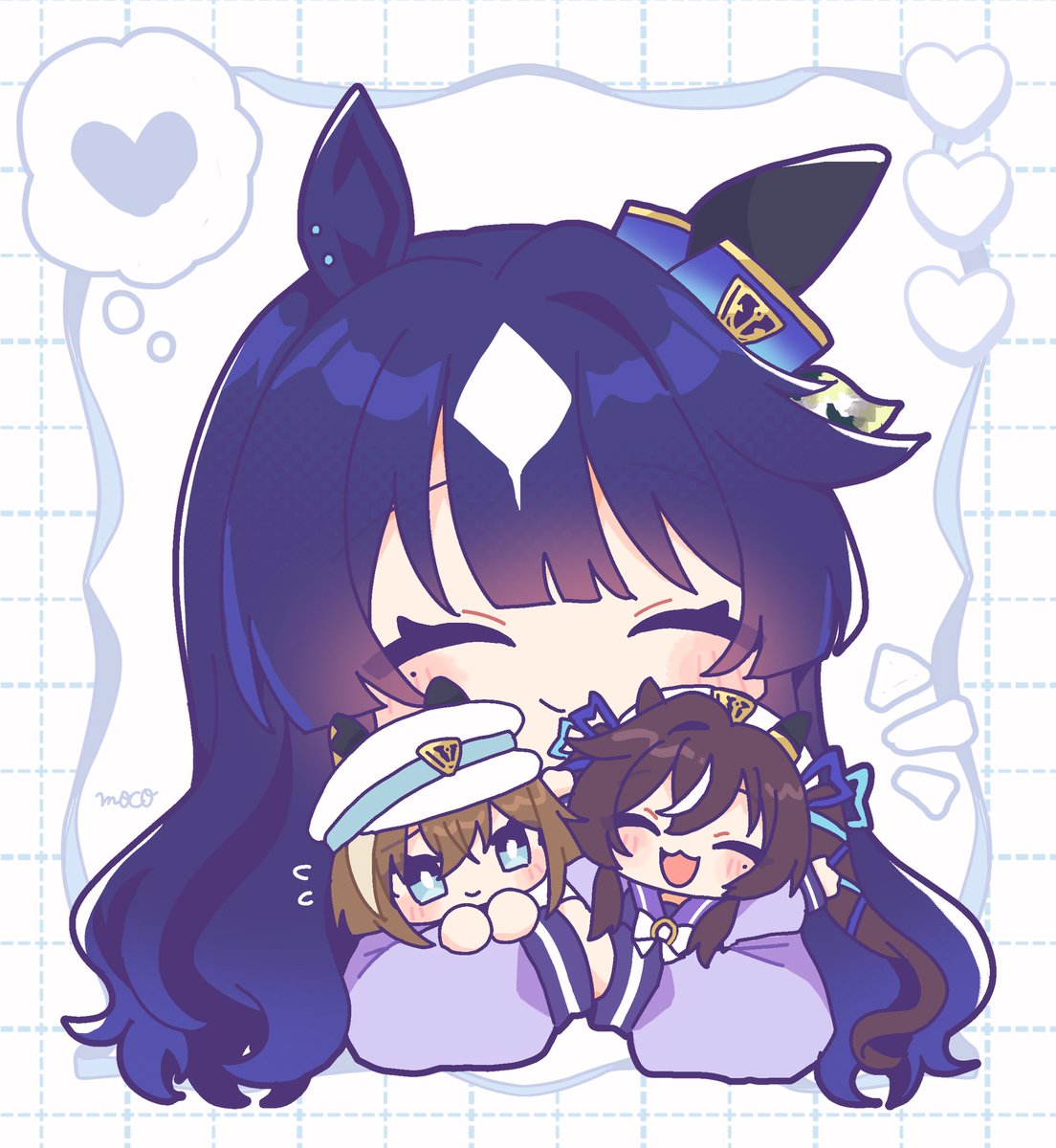 mch_m0n0's tweet image. 可愛らしい、の連鎖  #ウマ娘