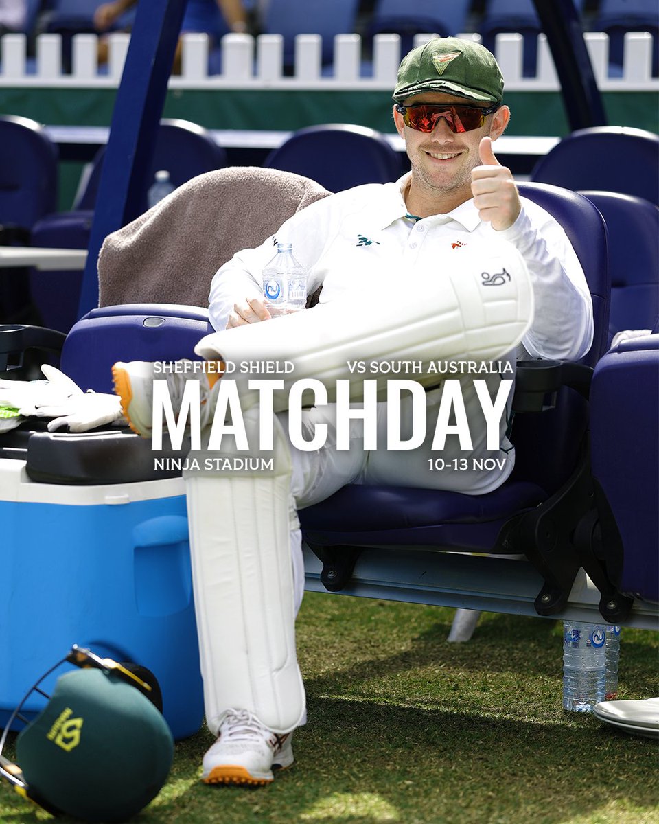 At home and ready to go...

Sheffield Shield starts today at Ninja Stadium 💚