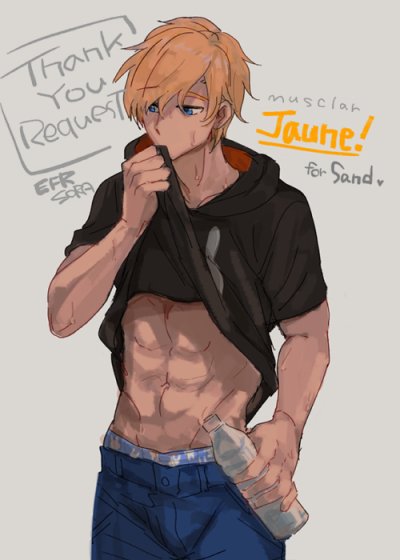 MultiRpAccount's tweet photo. *Jaune was just wiping water away from his mouth as he saw someone staring, little did he know he was showing off his Tonned Stomach*

"Uh..is there something wrong or did you want some help?, Wait don't tell me I spilled something on myself!" https://t.co/GgWupn39vp