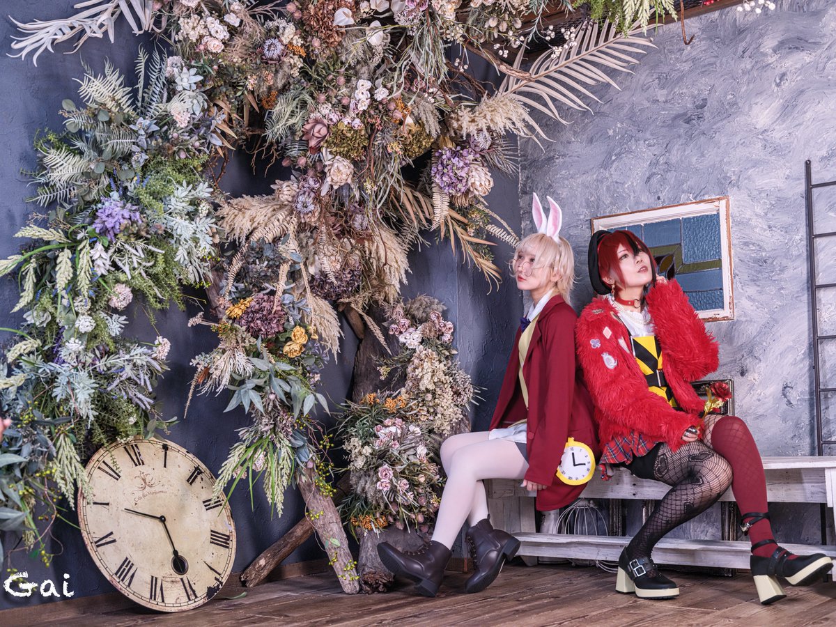 月野むんちゃん&amp;ももちゃん
『リドル♦️&amp;白ウサギ🐰️〜ツイステッドワンダーランド』⑦
2025.10.26
ameblo.jp/gai2/entry-129…

#月野むん🌕️🌛️ <a href="/mun_1220/">月野むん🌕🌛C107(東8-49a)2日目</a>
#もも🍑️ <a href="/pink_momo160/">モモ🍑11/24COMITIA【F-08a】</a> 
#リドル
#白ウサギ
#不思議の国のアリス
#スタジオオウル <a href="/photostudio_owl/">スタジオオウル</a> 

#月野むん_GAI
#もも_GAI
#オウル_GAI