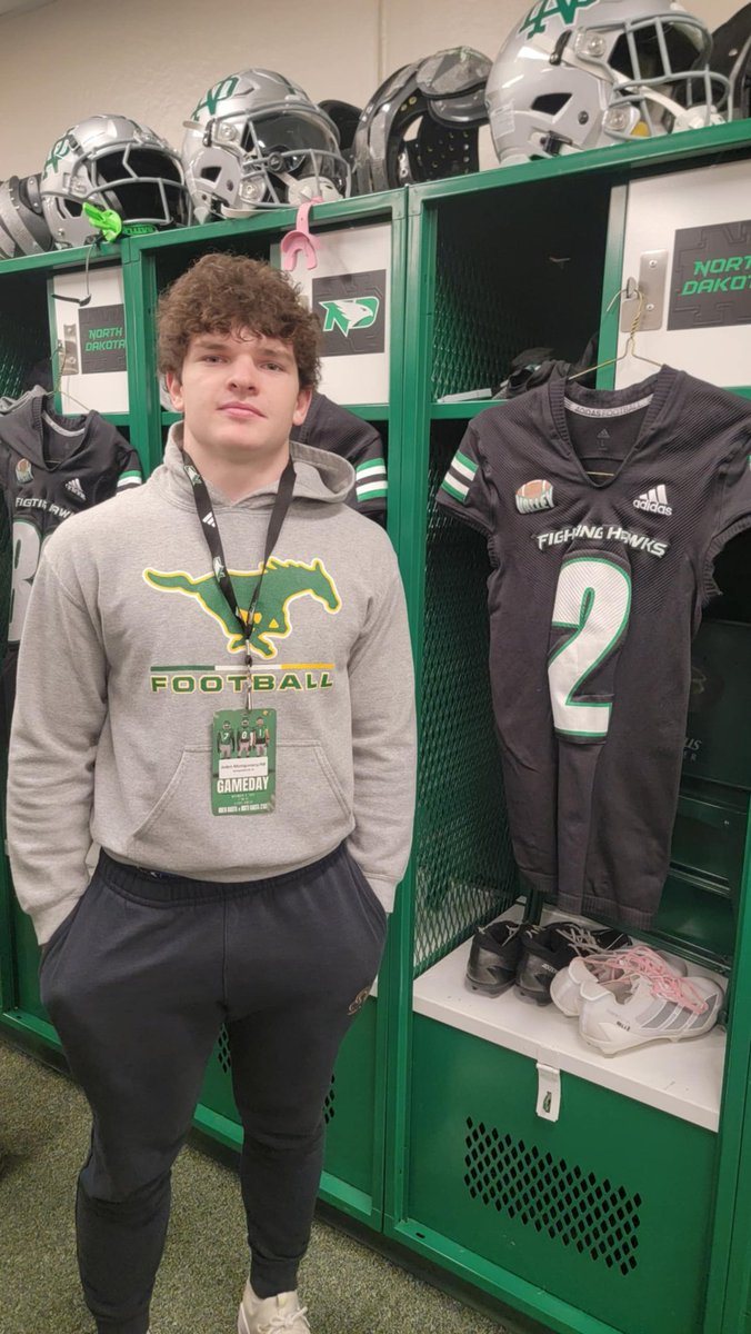 Had an incredible game day visit at <a href="/UNDfootball/">North Dakota Football</a> — huge thanks to <a href="/Coach_SchmidtE/">Eric Schmidt</a> ,  <a href="/coachDJDavis/">DJ Davis</a>, <a href="/IsaacFruechte14/">Isaac Fruechte</a>, <a href="/ghaugii7/">Gordie Haug</a>, <a href="/DuckettOfficial/">Darnell Duckett</a>, <a href="/JosephDotty14/">Joey Dotty</a> for the warm welcome and insight into the program! Grateful for the experience and excited for what’s ahead. 🏈