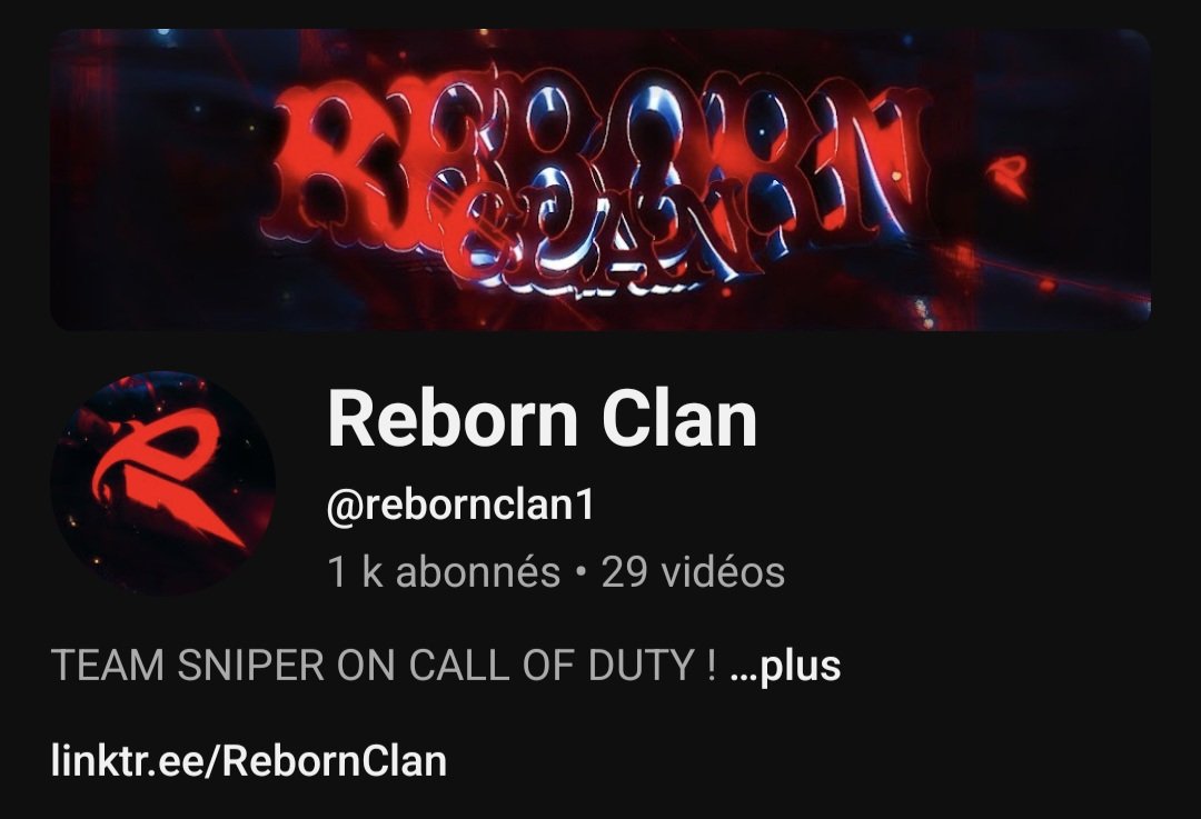 Il y a deux ans avec <a href="/JustLiGhT54/">RbnLiGhT</a> on s'est dit  « Montons notre projet et allons le plus loin possible. » Ce soir nous CÉLÉBRONS les 1K !📊 Merci à tous ceux qui ont rendu cette aventure possible Chaque clip chaque membre a contribué à bâtir cette légende <a href="/RebornClanSnip/">Reborn Clan</a>