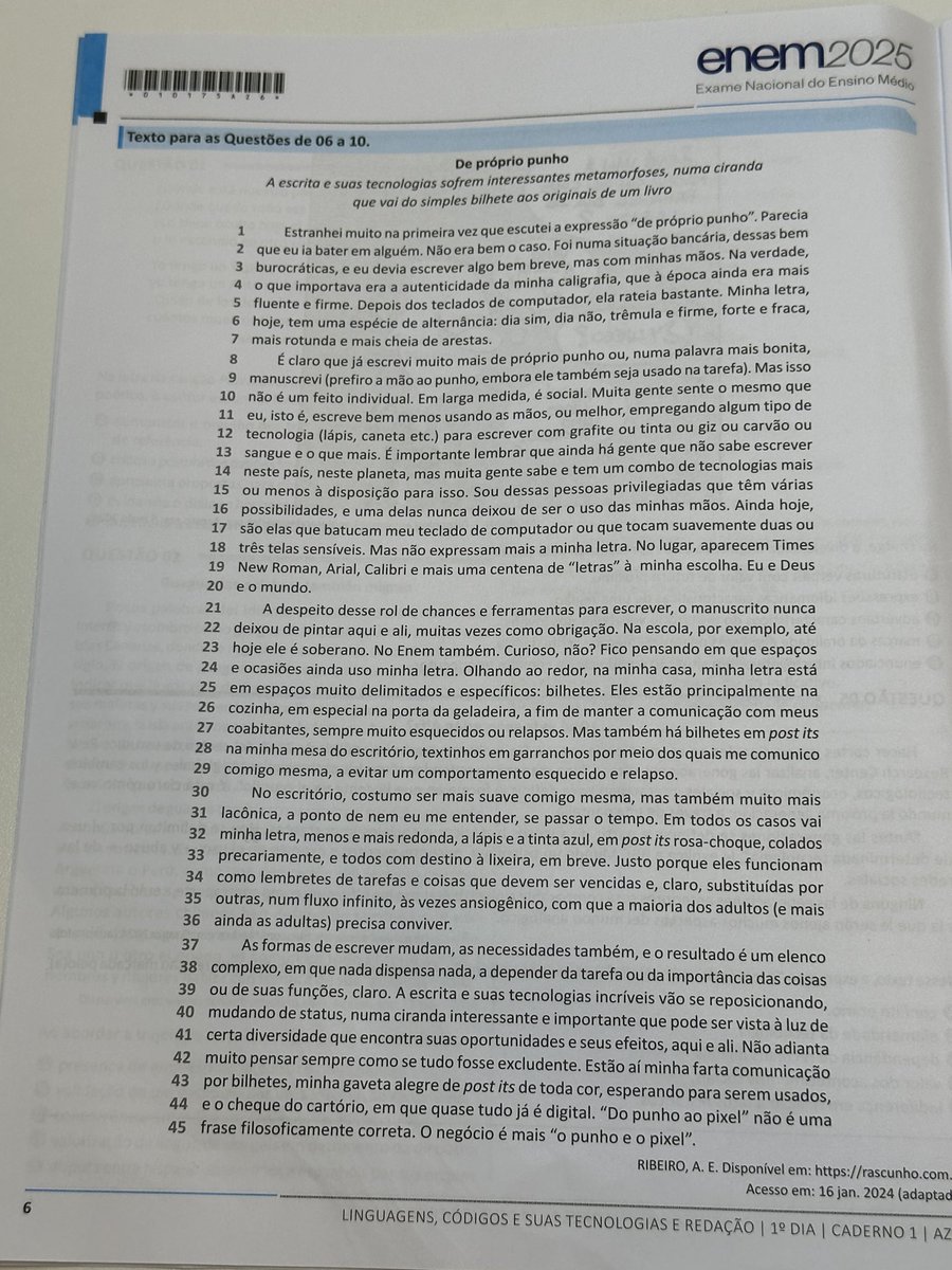 studyaugusto's tweet image. E o texto de 45 linhas do Enem?