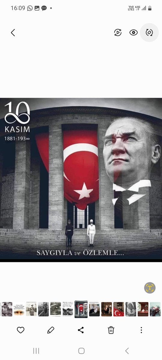 Son yıllarda Sana olan özlemimiz öylesine derin ki,anlatmaya sözcükler yetmez,gençliğini savaş meydanlarında tüketerek yaptığın fedakarlıkları ödemeye kalksak da ömrümüz yetmez,eyy koca TÜRK #Atatürk Bütün bir cihan bilmeli ki; biz evlatların,ne Sen'den vazgeçeriz ne eserinden.!!