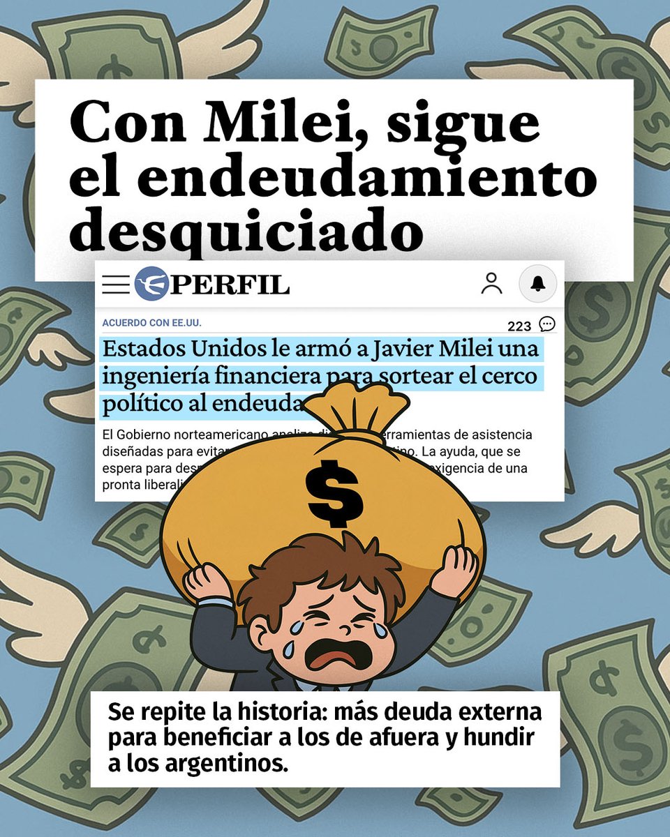 Con Milei, el endeudamiento vuelve a ser negocio… pero solo para unos pocos.