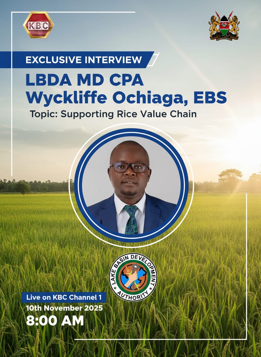 Tune in live <a href="/KBCChannel1/">KBC Channel 1 News</a> 10th November 2025 8.00am for a candid interview on supporting  #RiceValueChain