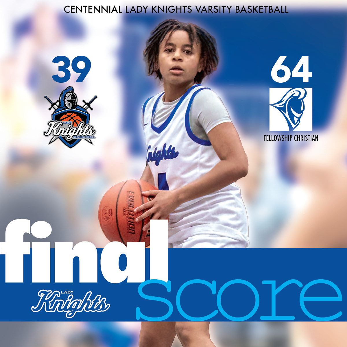 The Lady Knights fought hard last night, but couldn’t pull off the Win‼️Our two Freshman Starters lead the way in scoring and playing lock-down defense. @katherine_sotola set the tone with a 3-pointer to start the game.

We’re just getting started!

#prepareforbattle⚔️🛡🏀