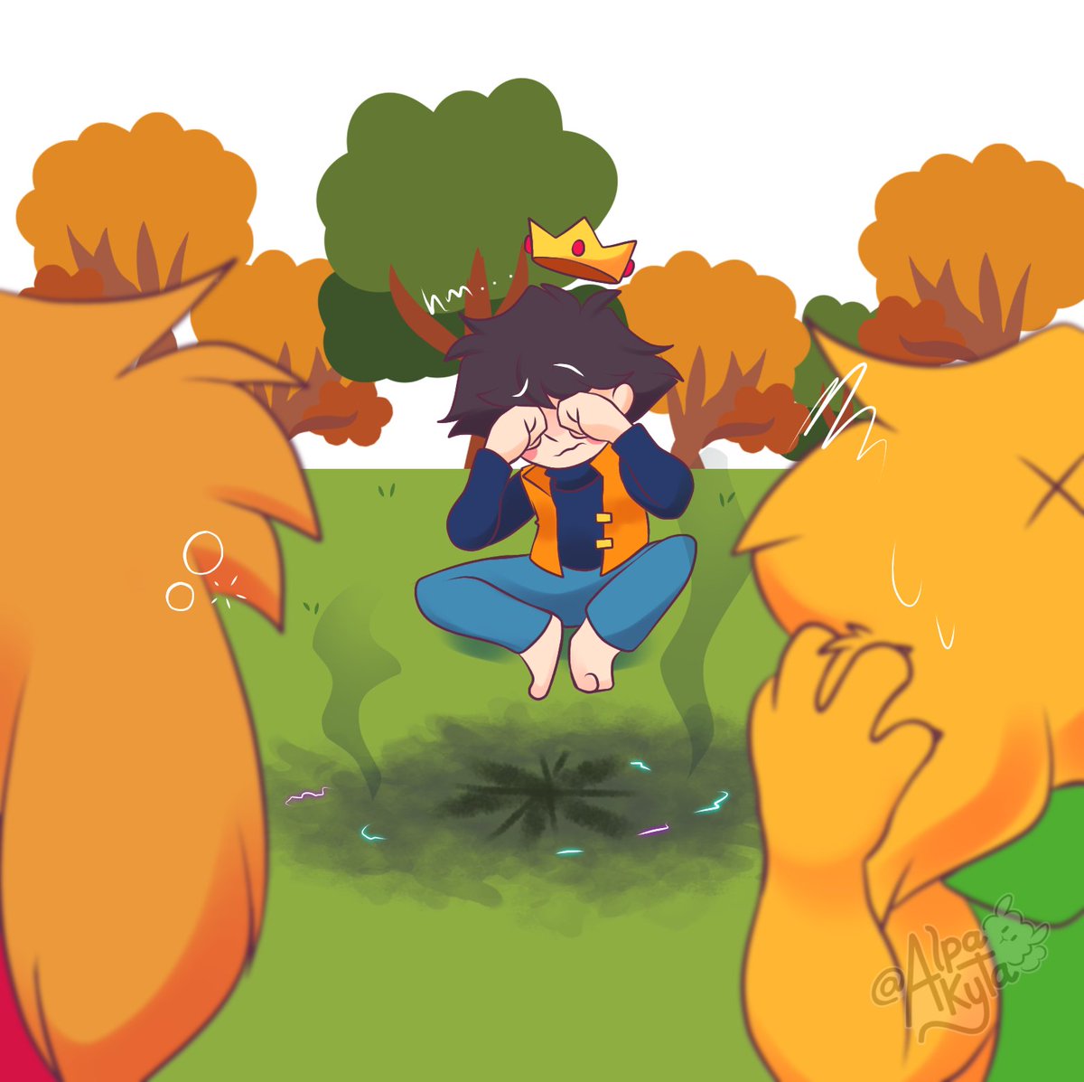 Alpakyta's tweet image. Domingo de locos? ❤️‍🩹🧡💛
#CoMPaS #LPDM 🌀✨