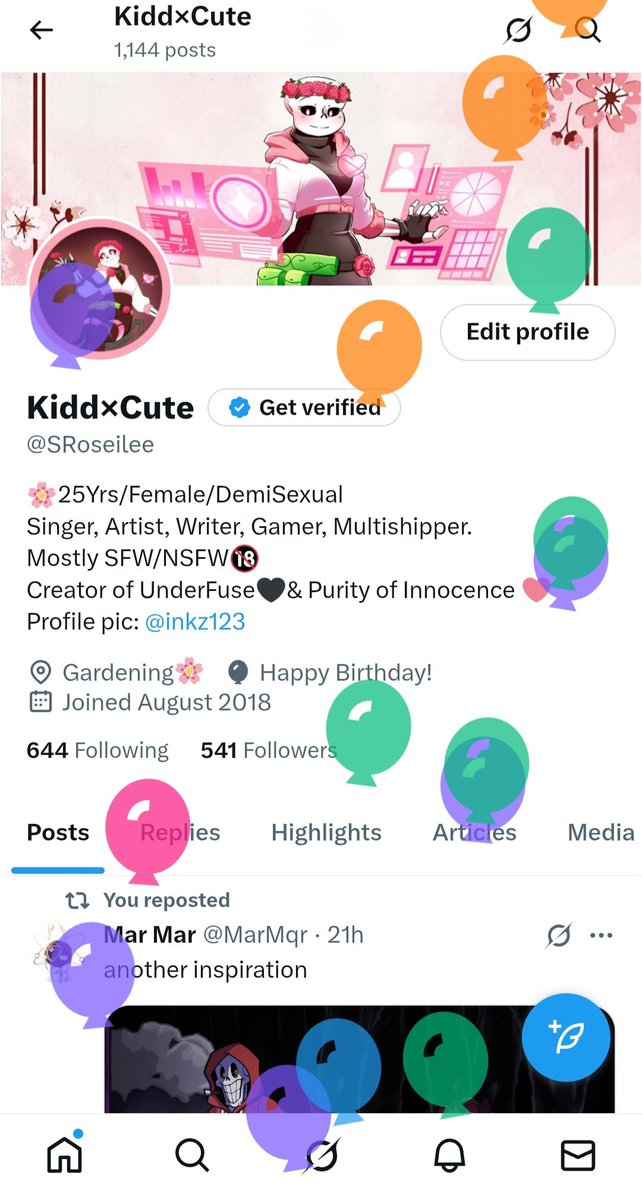 It's my Birthday! 🎂✨️  

I'm now 25, holy cow am i old now lol.