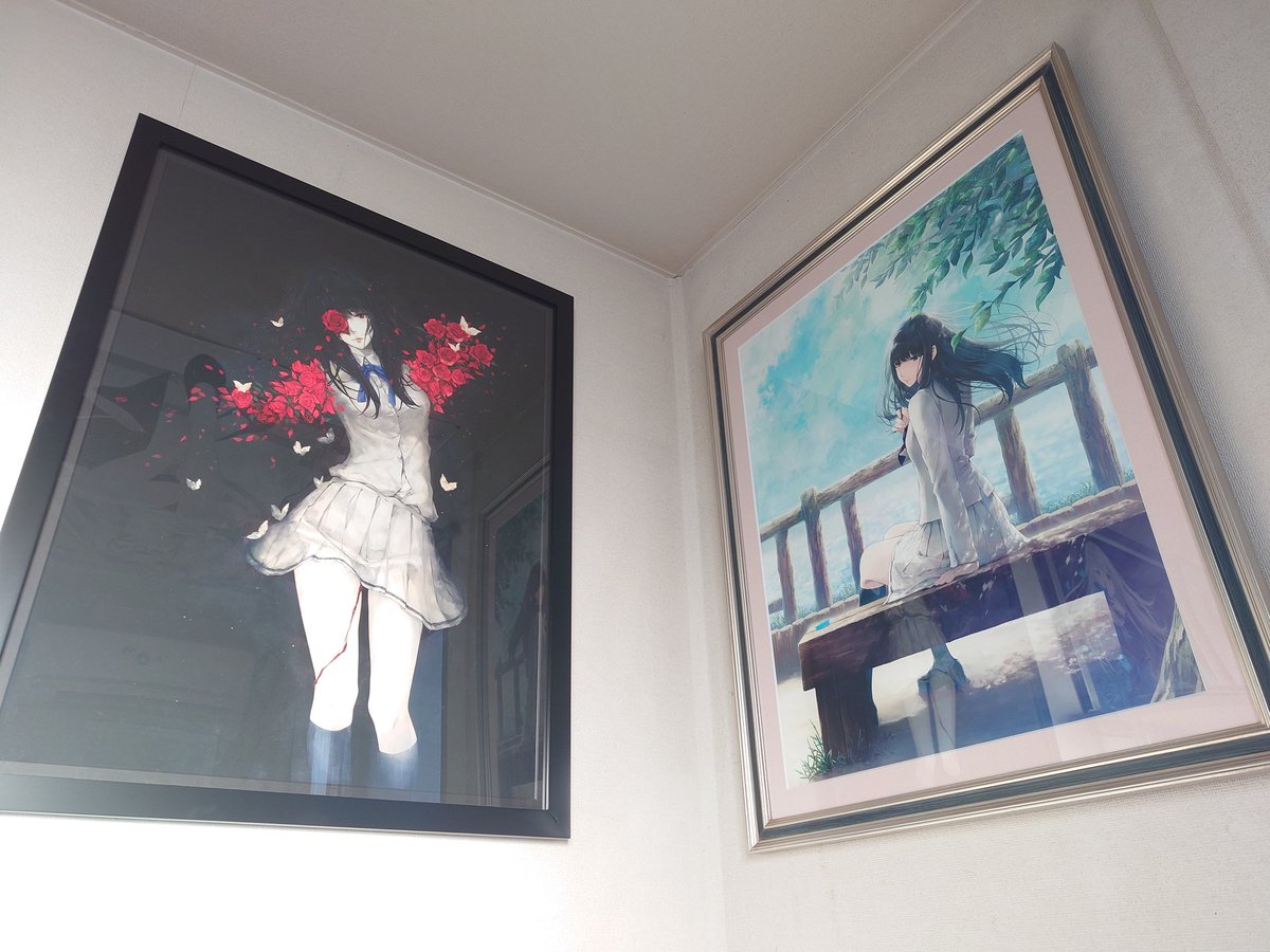 rise_red's tweet photo. おはようございます。
いつもこの絵を見ながら起床します。

#InnocentGrey https://t.co/haJpAoEFor