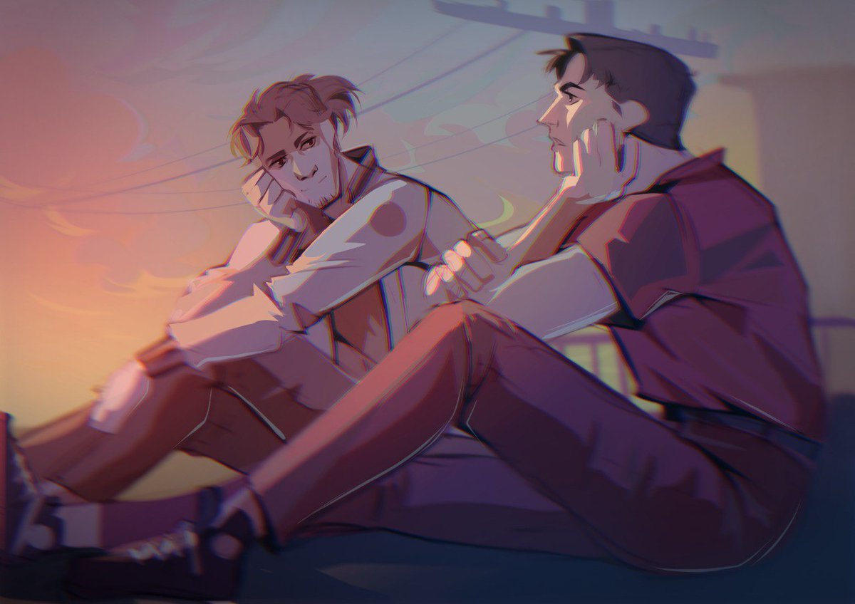 shirma_draws's tweet photo. Silly thoughts about Shang De and Yan Mo,  how they were university friends once, with pure hopes and dreams.

#tbhx #tobeherox #tubianyingxiongx #shangmo #shangdexyanmo https://t.co/O5Tob4672Y