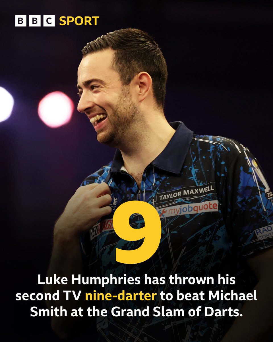 A perfect leg of darts from Luke Humphries 🎯9️⃣