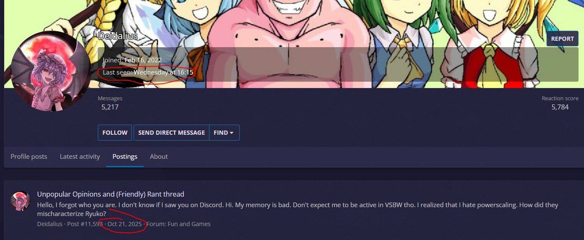 unkn0wnaether's tweet image. i wanna give some more context to this because this shit is actually wild. bro the person in question was reported literally a year ago and yet they&apos;re still allowed on the forums. insane stuff on the admins part