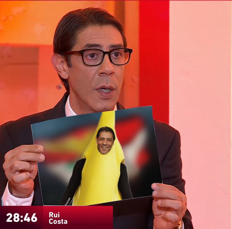 Nunca percebi o meme Rui Banana. Meus caros, está mais do que provado que os bananas somos nós.