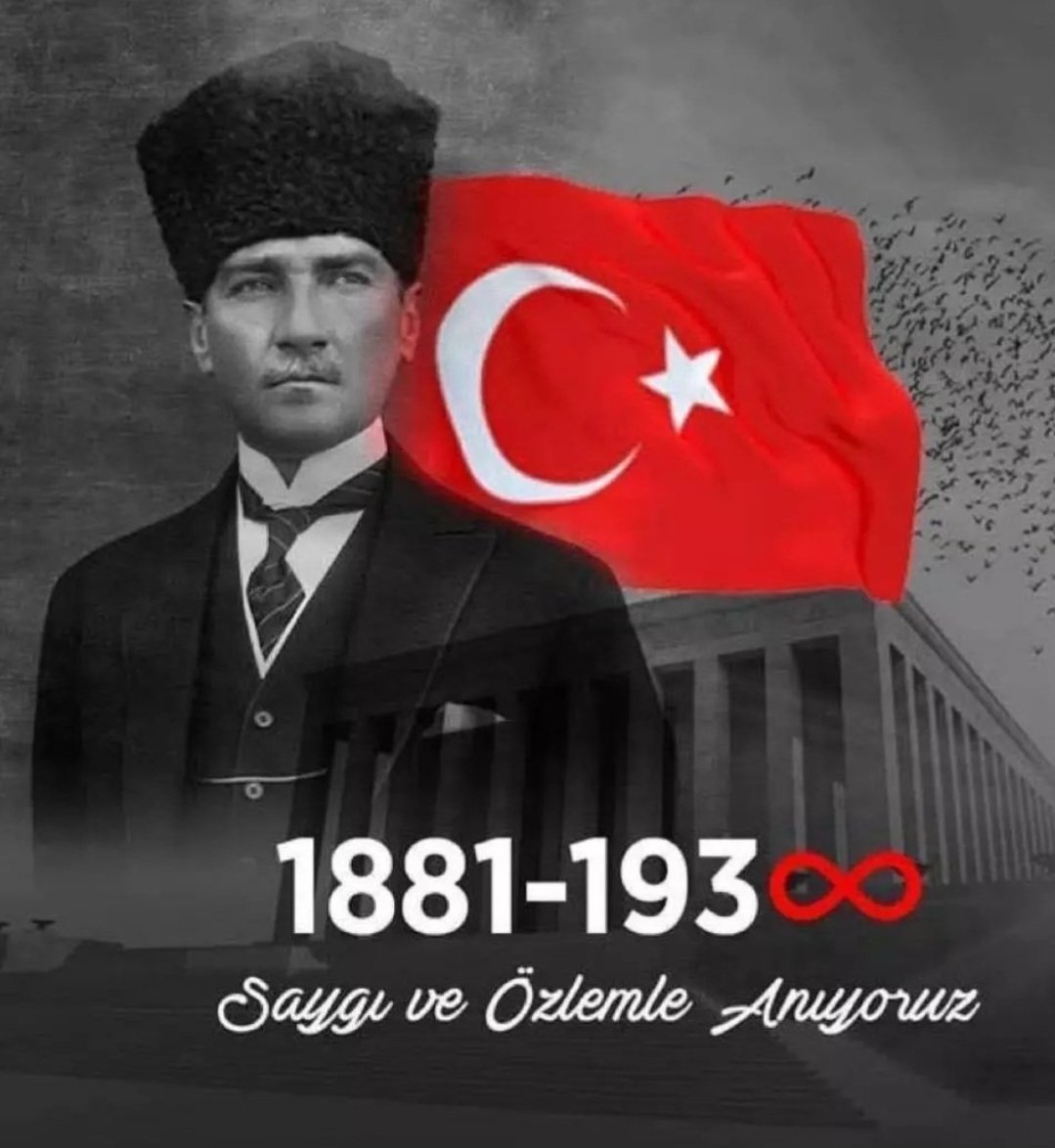#Atatürk #10Kasim 
Saygı ve minnetle 🙏