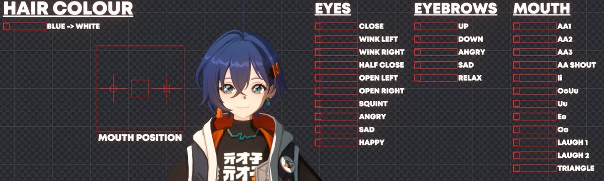 Belle is now available in the Drive and Open3DLab!

Use Goo Engine 4.3.2, I have not tested if she works in older builds of Goo Engine

This is the first time I've made a Face Panel!

Links in pinned tweet
#BelleZZZ #ZenlessZoneZero #b3d