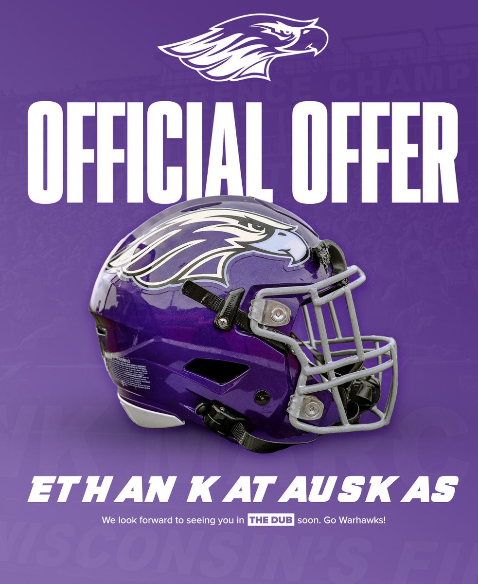 After a great conversation with <a href="/MilesHookstead/">Miles Hookstead</a> I’m blessed to receive an offer from UW-Whitewater!

<a href="/williehayes47/">Willie Hayes</a> <a href="/GPocic/">Graham Pocic</a> <a href="/CoachSaboFIST/">Kevin Sabo</a> <a href="/EDGYTIM/">Timothy “EDGYTIM” OHalloran</a> <a href="/PrepRedzoneIL/">Prep Redzone Illinois</a> <a href="/nexgenscouting/">Keith Smilie</a> <a href="/CoachChris_Roll/">Coach Chris Roll</a> <a href="/lemont_football/">Lemont High School Football</a> <a href="/CoachBigPete/">Peter "Coach Big Pete" Leinweber</a> <a href="/FISTFootball/">FIST FootballAcademy</a> <a href="/sixstarfootball/">Six Star Football | PLUS+</a> <a href="/FootballWiac/">WIAC Football Recruiting</a>