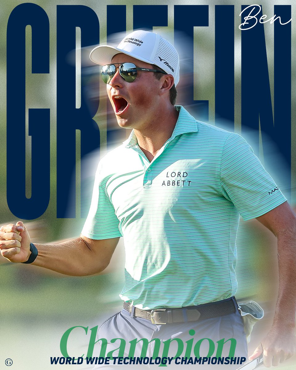 GOLF_com's tweet image. BEN GRIFFIN GETS HIS THIRD WIN OF THE YEAR! 🏆🏆🏆

He joins Scottie Scheffler and Rory McIlroy as the only players with more than two PGA Tour wins this year.
