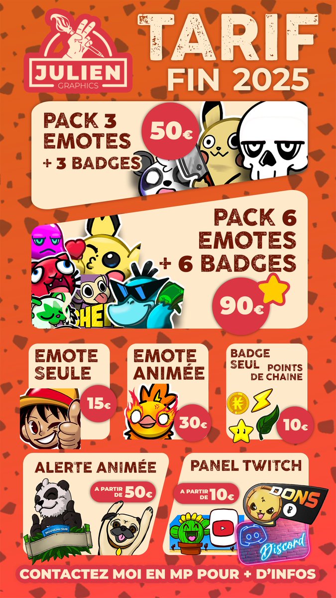 JULIEN GRAPHICS - COMMISSION OPEN tweet media