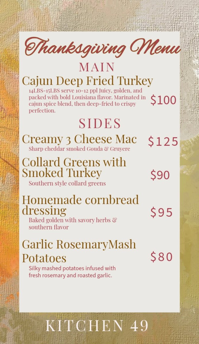LooovesFASHION's tweet image. Thanksgiving Catering, hit up my family @ “Kitchen49catering” on Instagram. They also do taco trucks. #catering #blackowned #thanksgiving #events