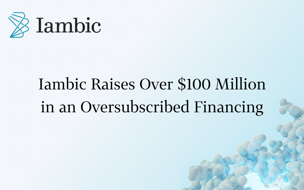 Pleased to announce Iambic has raised $100M+ in an oversubscribed round to accelerate its AI-discovered therapeutics pipeline &amp; platform. Support from new &amp; existing life sci, tech, growth &amp; sovereign wealth investors underscores strong conviction. More: iambic.ai/post/iambic-ra…