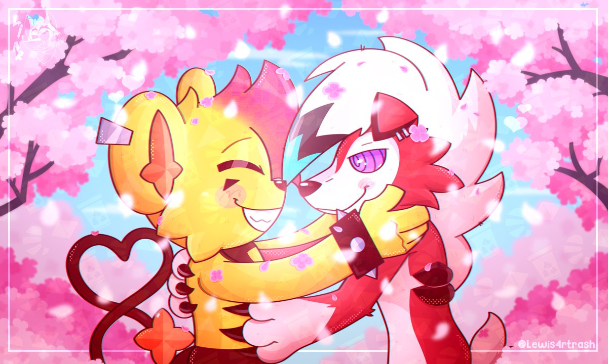 Love springs in the air 💞

A sweet commission for: <a href="/DaWoozywicho/">Woozywicho</a> 💛