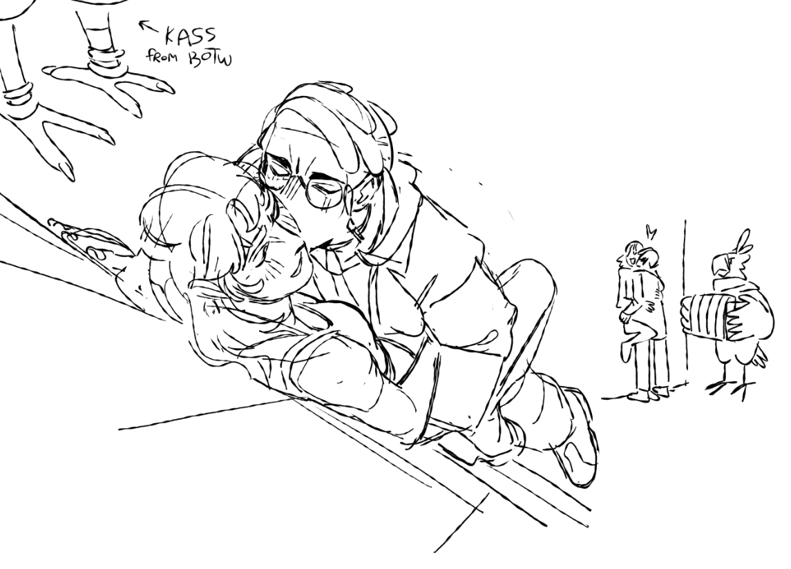 Ooooh Corbeau...🤤
don't mind that Kass doodle, i was explaining my friend how i draw his bird legs