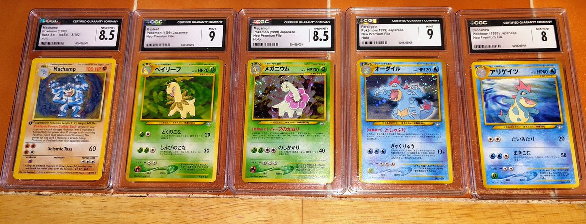 AgentJLA's tweet photo. @CGCCards exceeded my expectations. Was expecting these back a couple of days before Thanksgiving but they came back super fast. They received on 10/27 and shipped on 11/4...Ι did a "quick submit bulk economy" of 20 cards and these are the results....
Last pic in the comments. https://t.co/Wv4Vl5tqzM