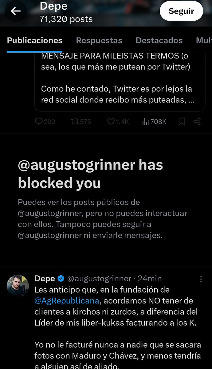 "ENTRO LA BALUBI"

Porque Deperoncho bloqueó a GIGA Tendencias luego de que nosotros expusiéramos que es ñoqui del gobierno de la ciudad. Quedó re cogido el gordo pelotudo