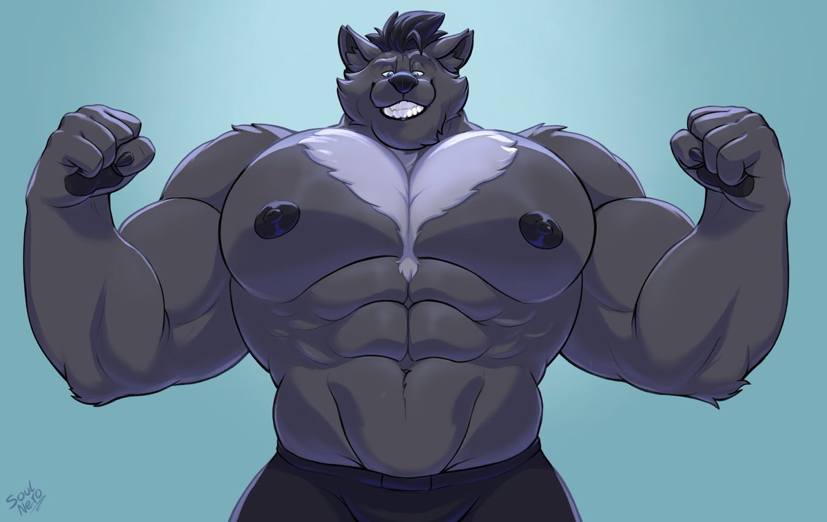 The zombie's POV when they bump into me in Resident Evil 1... 

Art by <a href="/soulnero185/">三 𝕊𝕠𝕦𝕝 ℕ𝕖𝕣𝕠 三</a> 
#furryart #musclefur #pecs #gymfur #macrofur #macrofurry
