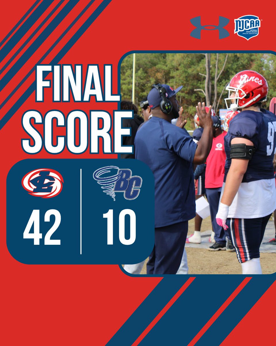 🏈 FINAL SCORE 🏈

Louisburg College 42
Brevard College “Futures” 10
The Hurricanes finish the season on a high note, dominating on the road to close out the year with a 6–4 record! 🌪️💪

Proud of the effort, growth, and fight this team showed all season long. ❤️

#GoCanes
