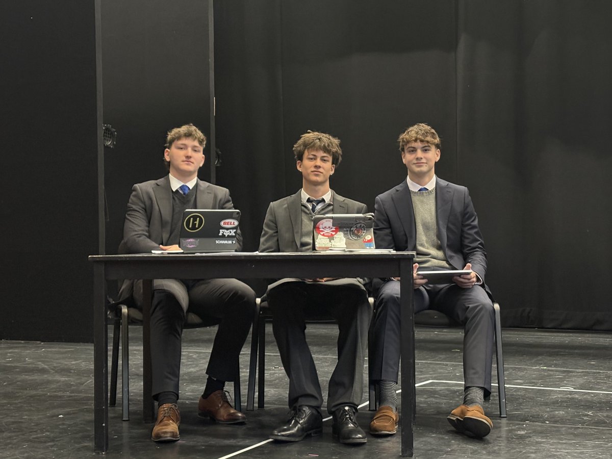 Great effort in house debating by Henry, Cosmo and Leo. Not through to the next round but a valiant effort. ⁦<a href="/MillfieldEng/">Millfield English</a>⁩