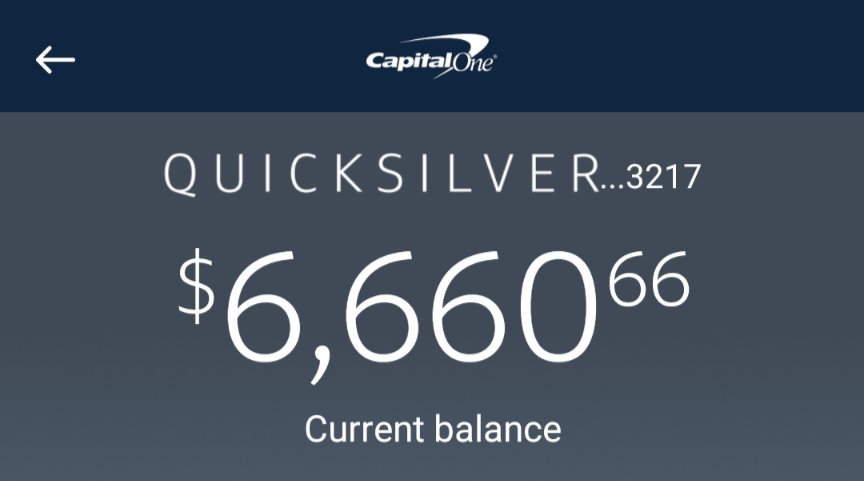 JSax86's tweet image. Yikes at this balance! 😅