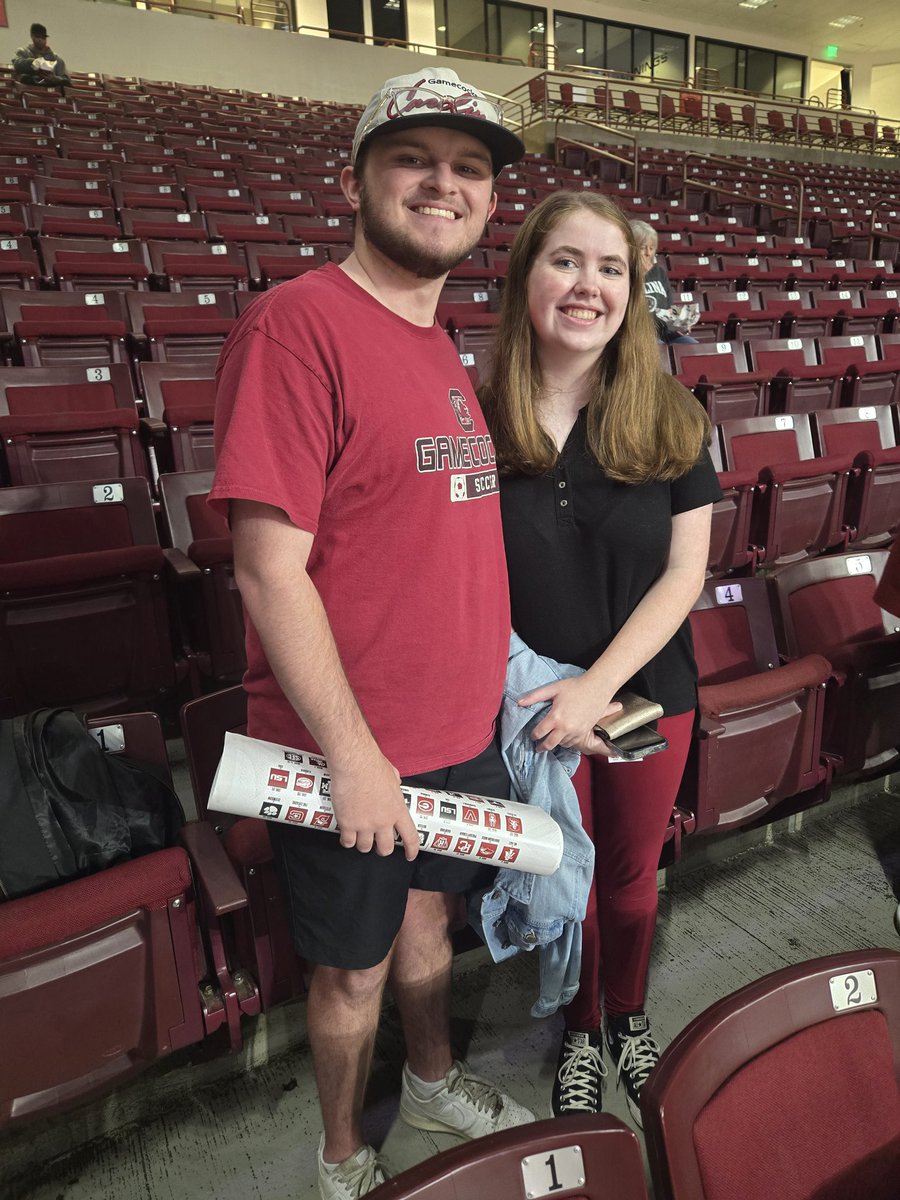 TedFelder's tweet photo. Its always a good time for Gamecock basketball. Especially when youre with Beth Harmon Felder, Turtle and Avery! :) https://t.co/rEra331dMe