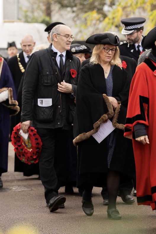 Proud to represent <a href="/EastHerts/">East Herts Council</a> at #Hertford Remembrance today, laying a wreath to commemorate men &amp; women of many countries - European, North American, Indian, African, Nepalese, Australian and New Zealanders - who fought together against fascism. Never forget.
