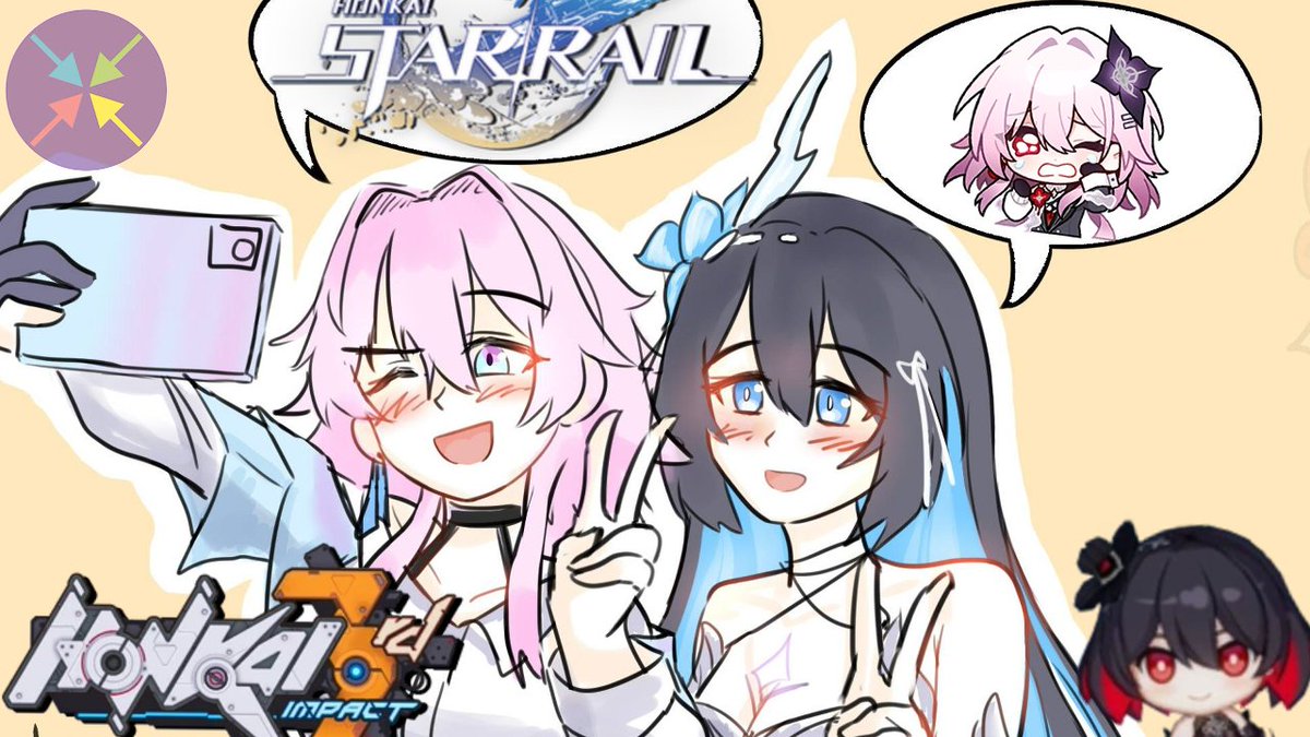 (Retweets are appreciated)
It's #HonkaiStarRail time
Another Universe, Another You

Artist: <a href="/Hakukiee/">89</a>

Voices: 
<a href="/LunaStarDreams/">Michaela Tapia (LunaStarVA)</a> as March 7th/Evernight

<a href="/ChelleZeeVA/">Chelle Zee ♡</a> as Seele/Veliona

Editor: <a href="/Lizard32Lucky/">Andrew Dragon LL32 VT 🐉🇷🇴 (Commi *+Kofi tip)</a>

YT: youtu.be/HvIynJm_baQ

#comicdub