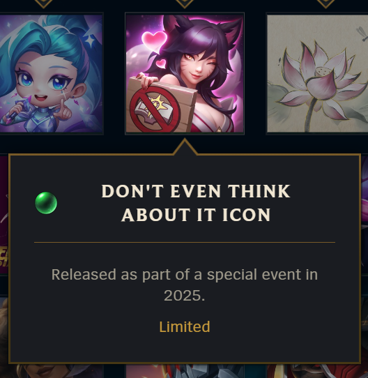 does anyone know how to get this Ahri icon? I'm dying to  have it but I have no clue how :(
