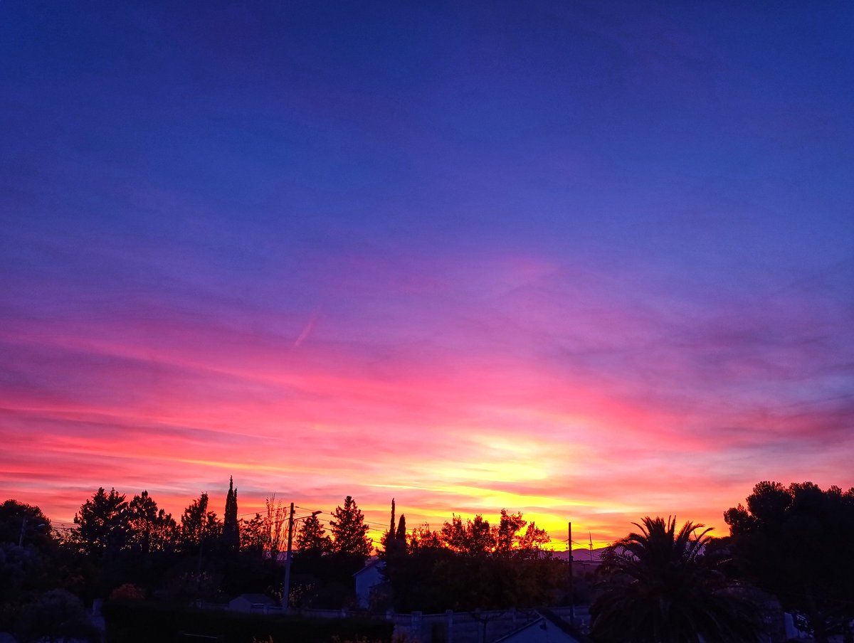 meteoGallur's tweet photo. #atardecer de hoy desde #Gallur https://t.co/xsj1Uwic4B