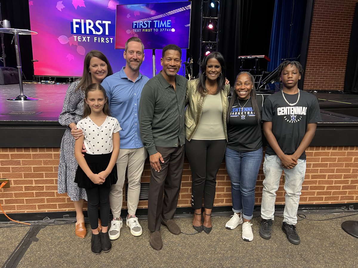 So Grateful for Pastor Jenkins @eaglesnestchurch for praying over our Centennial basketball program today🙏🏾‼️ 

The message; Triple Threat, was spot on and Re-Connecting with our Eagles Nest Church Family was much needed!

#relationshipsmatter❤️ 🏀
