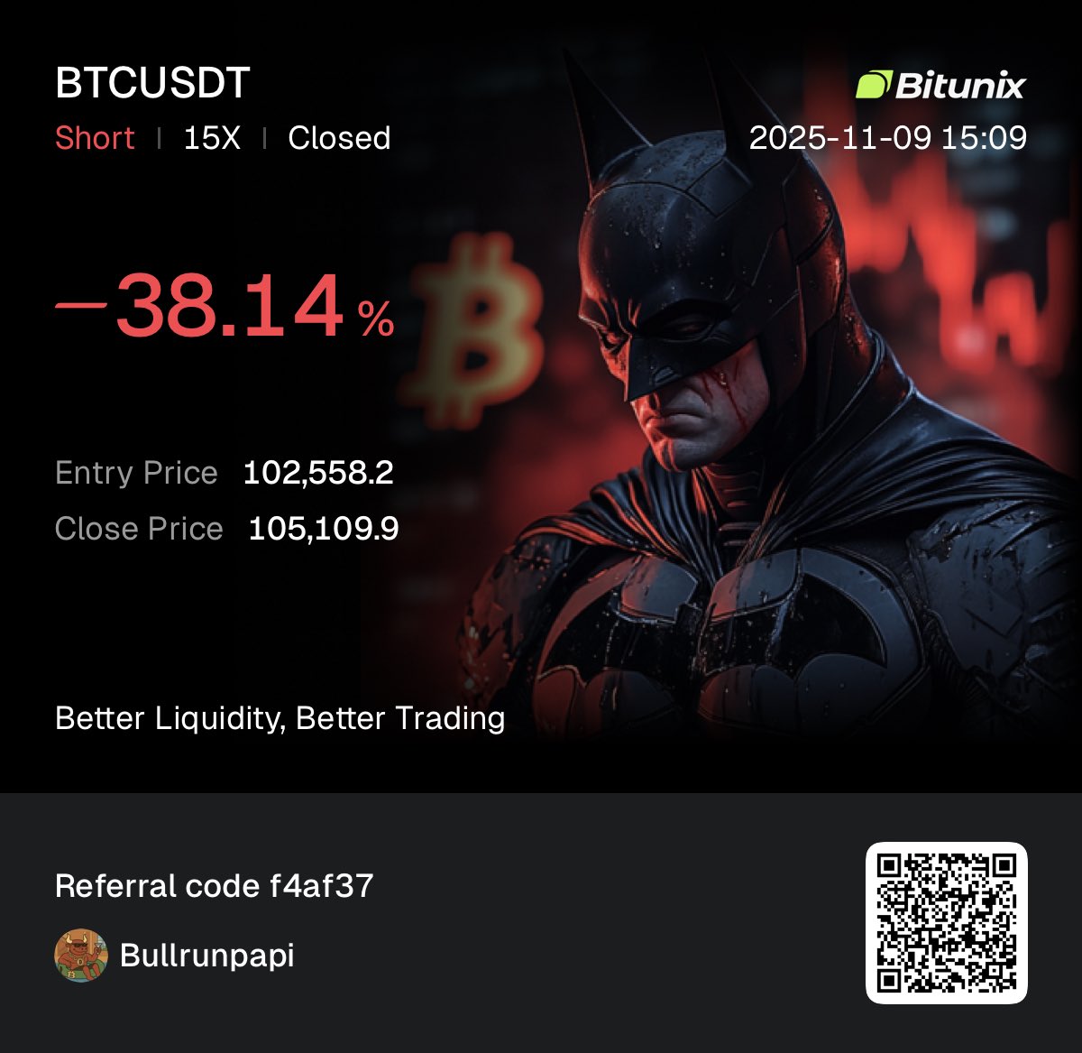 Bullrunpapi888's tweet image. first trade was an L not ideal but we on to the next one.