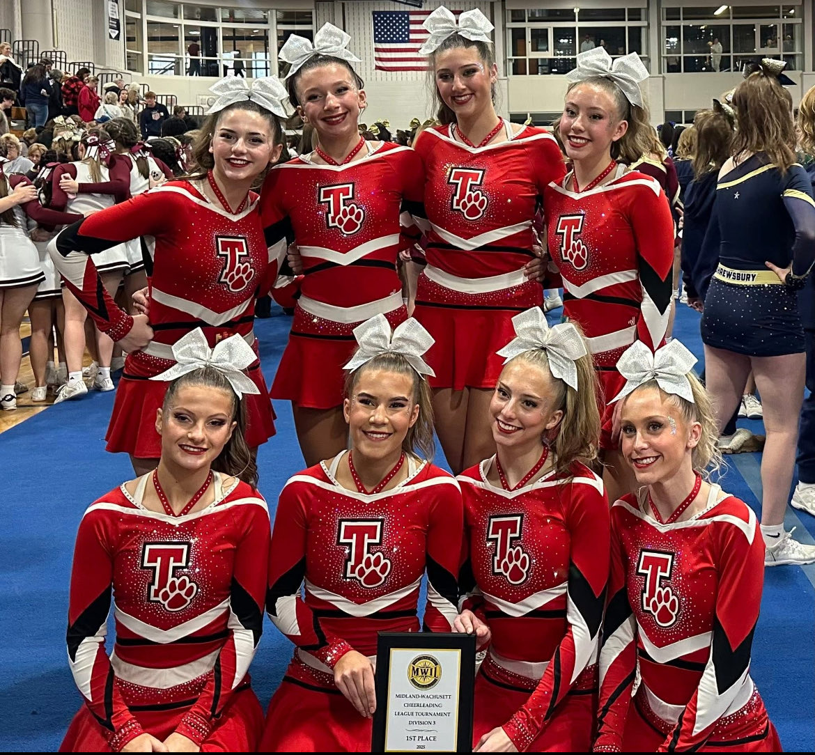 tyngtigersports's tweet photo. Tigers Cheer take the Win! 🏆
Congratulations to our Tyngsboro Tigers on earning 1st Place at the Midland Wachusett League Championship!
#tpsprepares
#tigerpride https://t.co/JtnT6ib5Rb