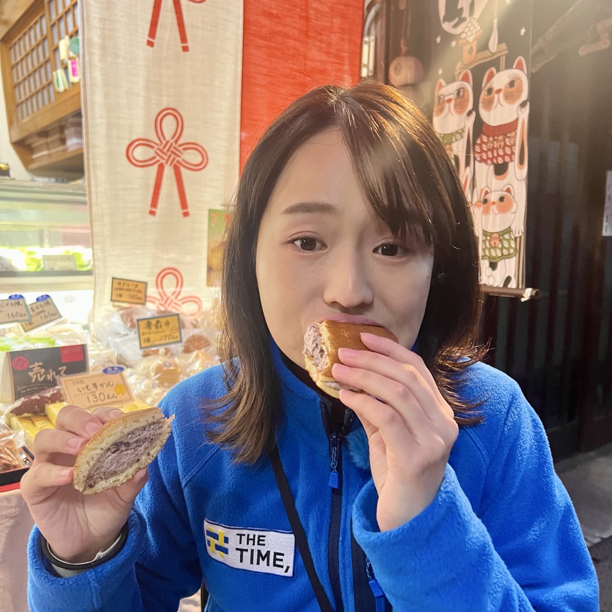 早朝グルメ☀️
東京・亀有駅近く
梅むらへ！
1967年創業の地元で愛される和菓子店。
生クリームどら焼😋
ふわふわの生地にたっぷり生クリームとあんこ。粒が大きなブランド小豆を使用。自然な甘さでペロリ！
芋ようかん😋
シルクスイートの甘みを生かし、しっとりなめらか！ほっこり🍂
#thetime_tbs