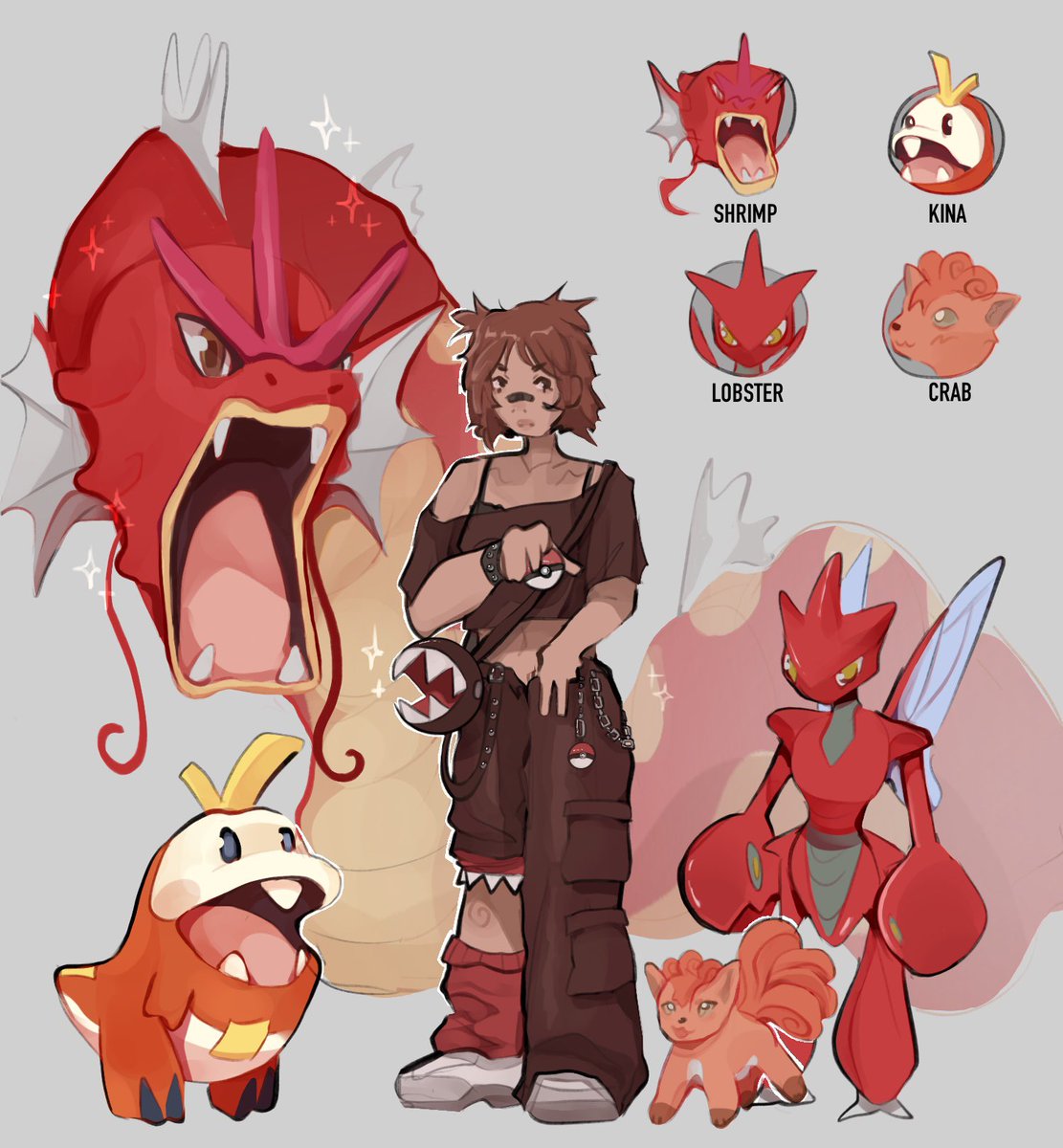 appuple's tweet image. my pokemon team !!