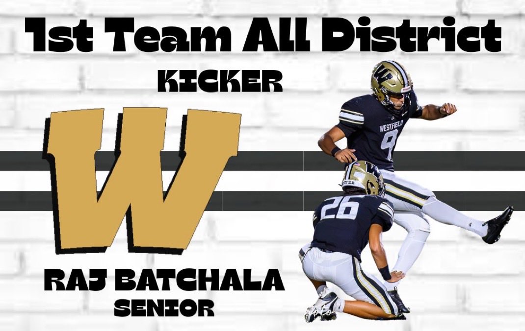 rajbatchala's tweet image. Blessed to have received First-Team All Concorde District Kicker and Second-Team All Concorde District Punter. #AGTG
@ScottVossler @pbrady38 @WFBulldogFB @CoachMikePalmer @AllMadden42 @CoachDisbennett @CoachPorrecaPU @CoachTThompson @coachdc34 @RyanVanSchelven @STCoachMele