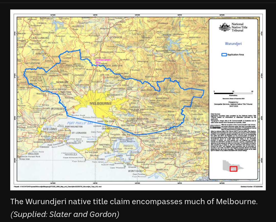 As Labor politician Peter Garrett sings, "it's time to give it back". Melbourne will be Aboriginal territory whether you like it or not... abc.net.au/news/2025-11-1…