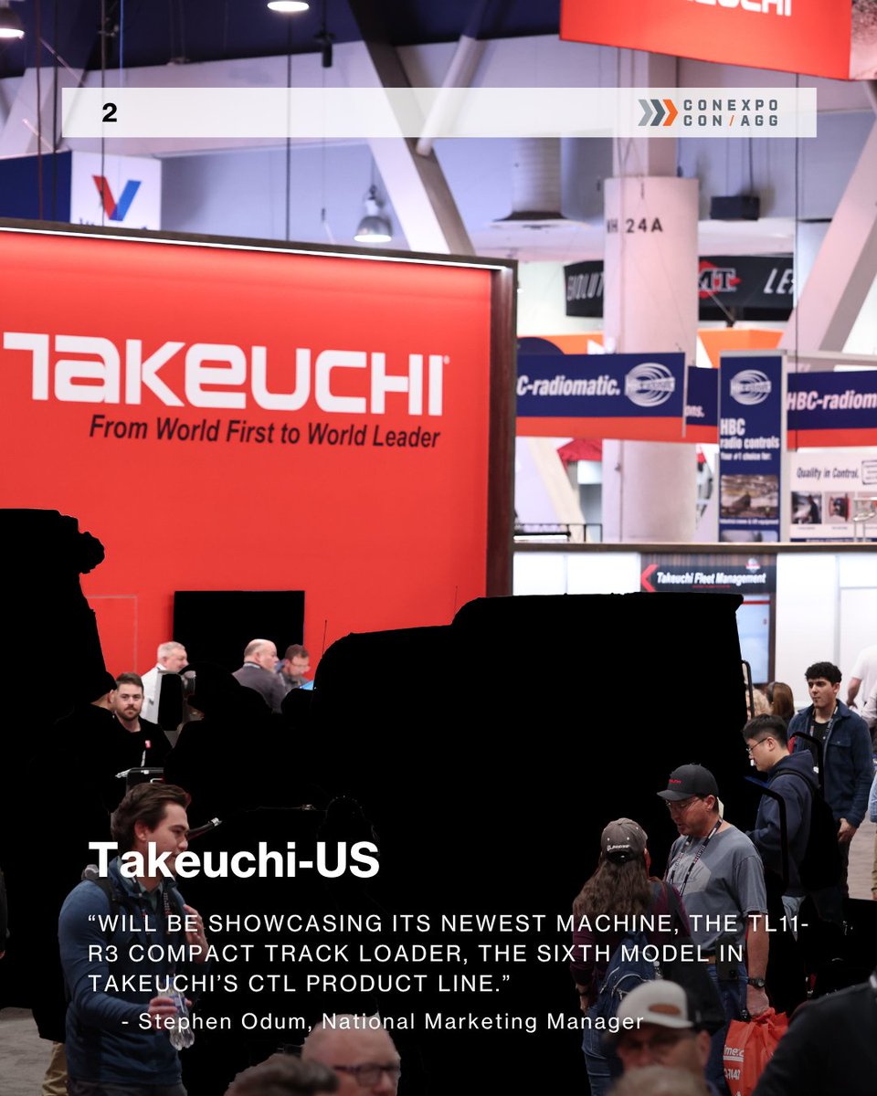 conexpoconagg's tweet image. 🚨 Sneak peek alert 🚨
From electric equipment to intelligent machine control – the future of construction is coming to #CONEXPOCONAGG2026.
➡️ Swipe through to see what’s debuting from @VolvoCE_NA, @TakeuchiMFG, and @komatsuconstrna

Read the full article: bit.ly/4qOb9o3
