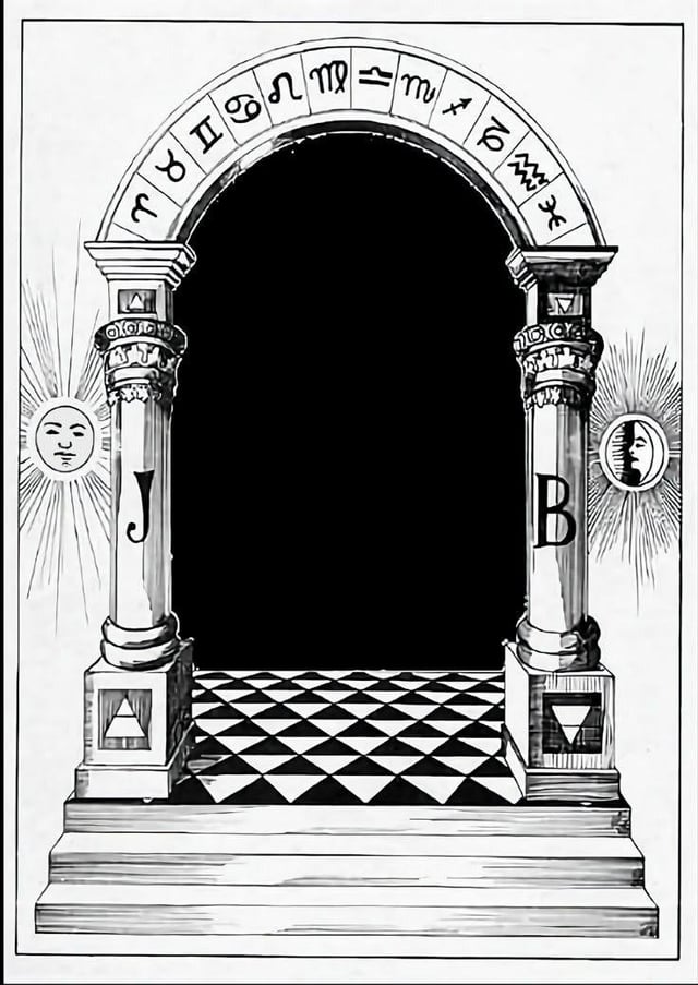 InisErenn's tweet image. Freemason arch symbolism explained, the light spectrum refracting into your eyes. 
Creating the grand optical illusion which is life itself. 

Which is the allegory in the movie FreeGuy - the game life itself. 
#FreeGuy #SourceCode