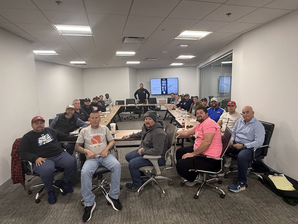 Just wrapped an epic afternoon with the Greater Heights Wrestling Coaching Staff 💥 Honored to lead the CLIMB Positive Championship Program Workshop — this crew is all-in on building a winning, positive culture for their athletes! #CLIMBCoaching #GreaterHeights #EmbraceTheClimb